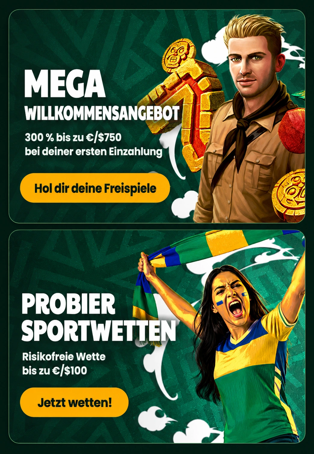 Spinaconda Casino affiliate landing preview